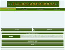 Tablet Screenshot of florida-golfschools.com